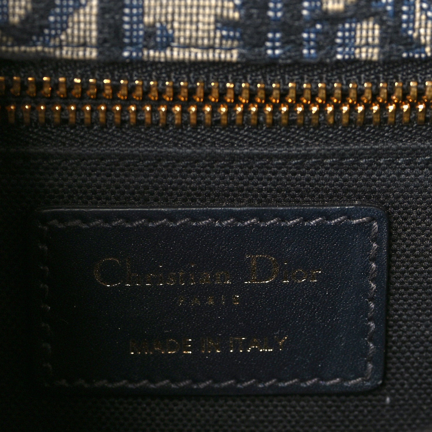 Christian Dior Oblique 30 Montaigne Flap Bag Blue 6 of 9