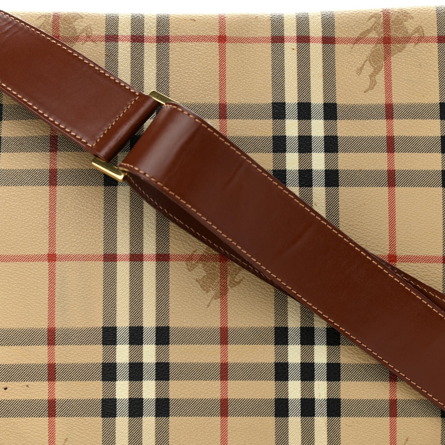 Haymarket Check Messenger Bag Brown
