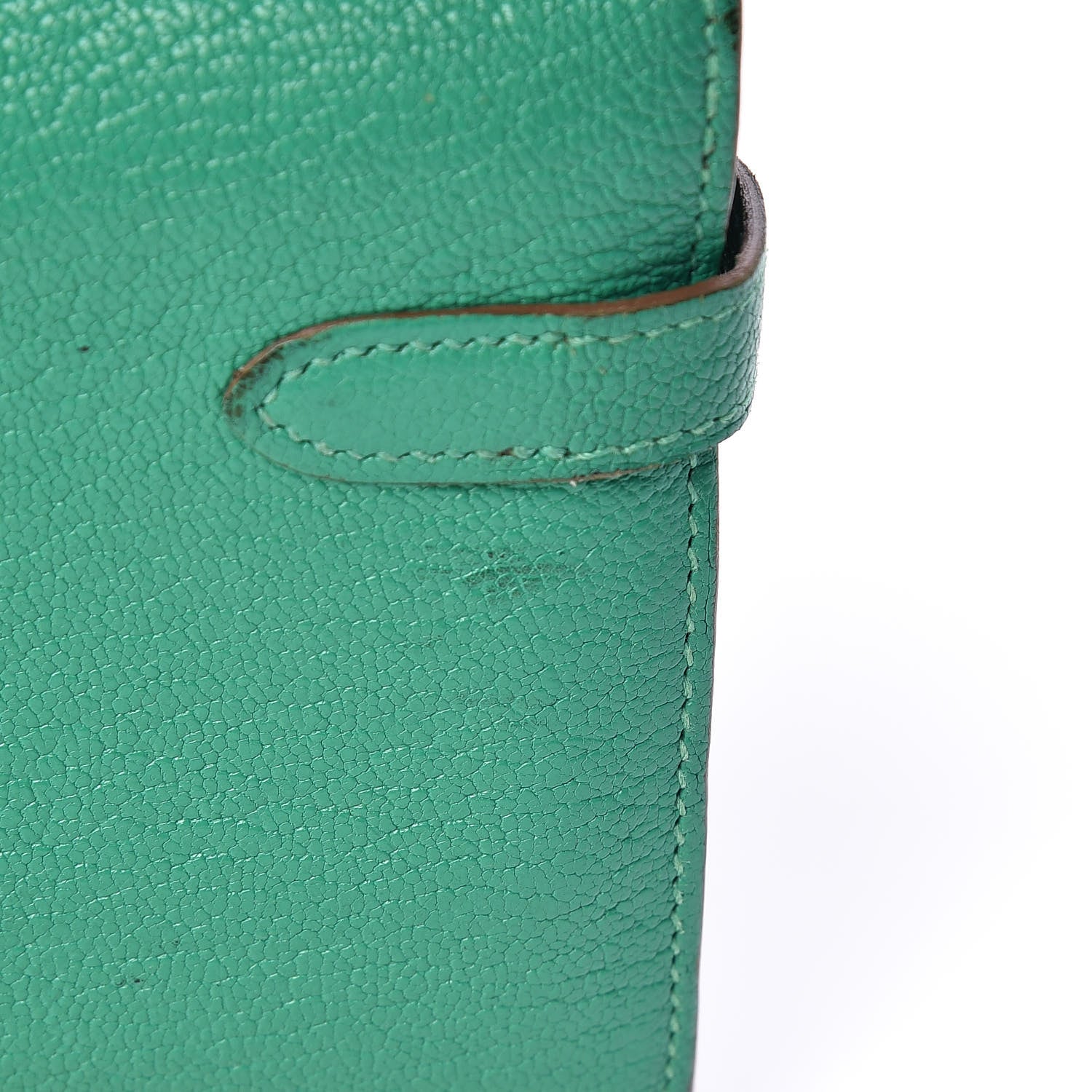 Hermes Chevre Mysore Kelly Longue Wallet Menthe 13 of 24