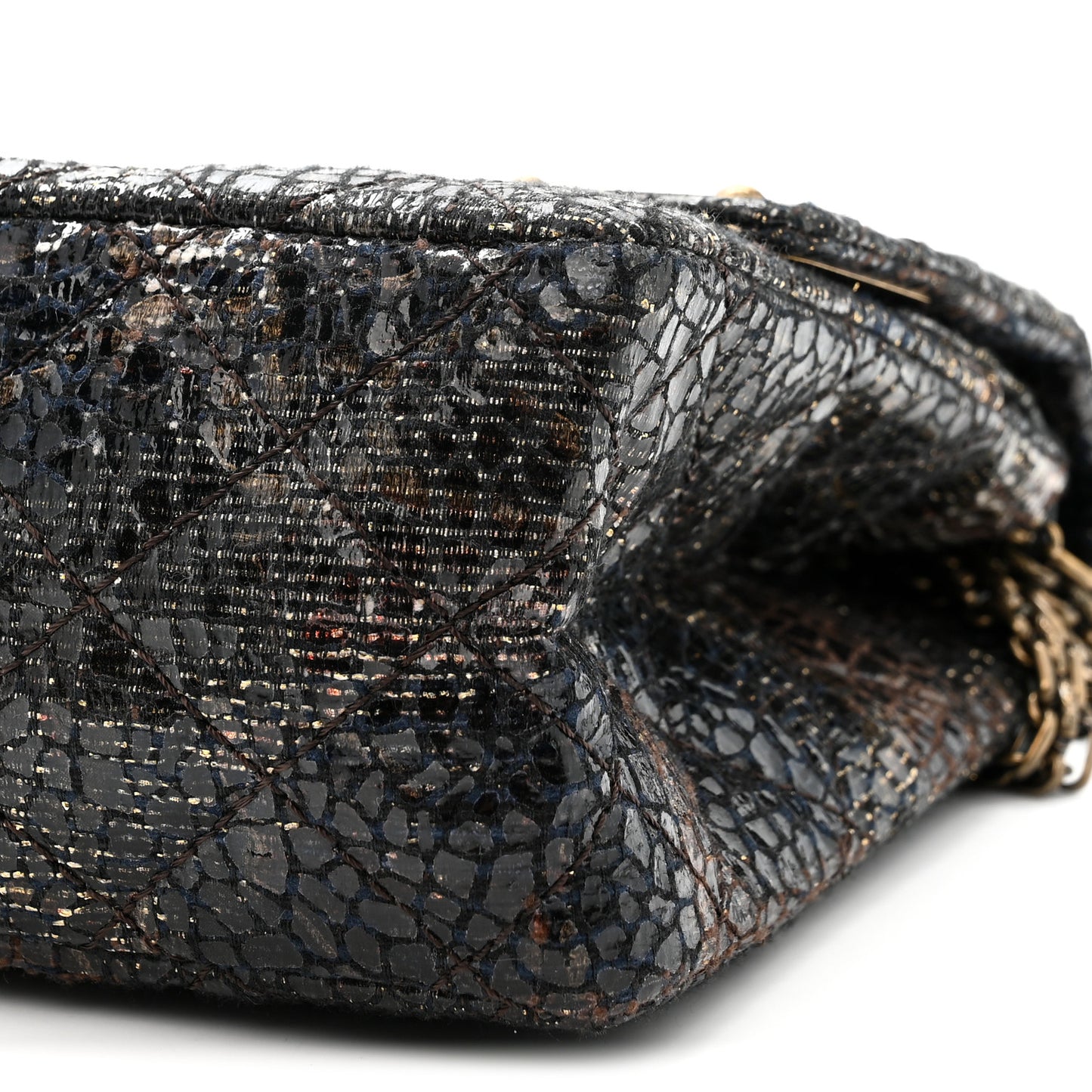 Metallic Glazed Tweed Quilted 2.55 Paris Shanghai Reissue 226 Flap Multicolor