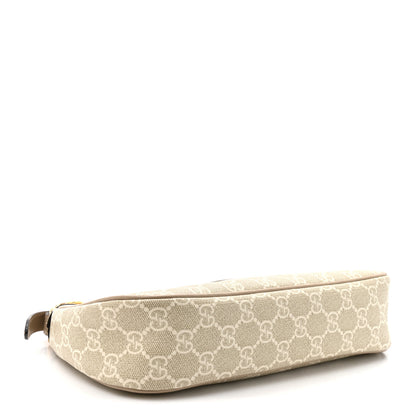 Gucci GG Supreme Monogram Textured Dollar Calfskin Small Ophidia Hobo Beige Mystic White Oatmeal 4 of 14
