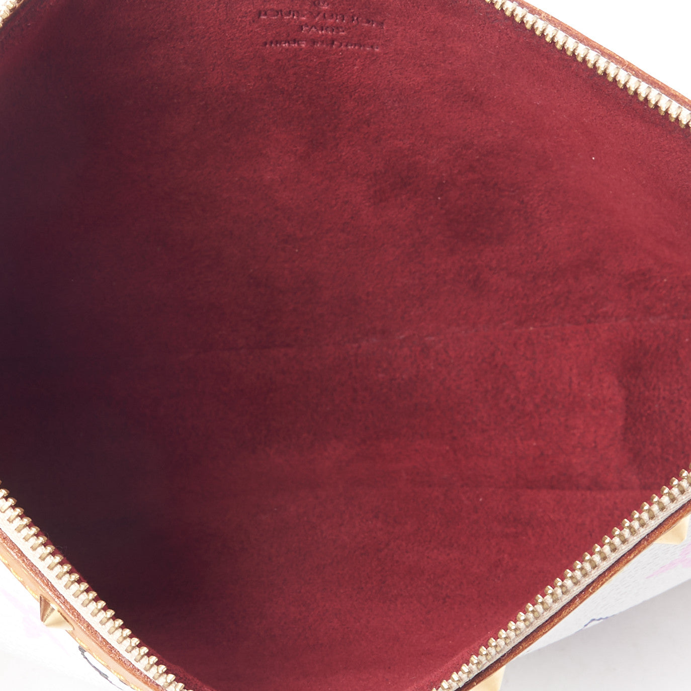Monogram Multicolor Pochette Accessories White