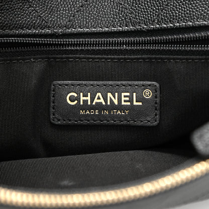 Chanel Lambskin Caviar Lovely Chains Flap Shoulder Bag Black 6 of 10