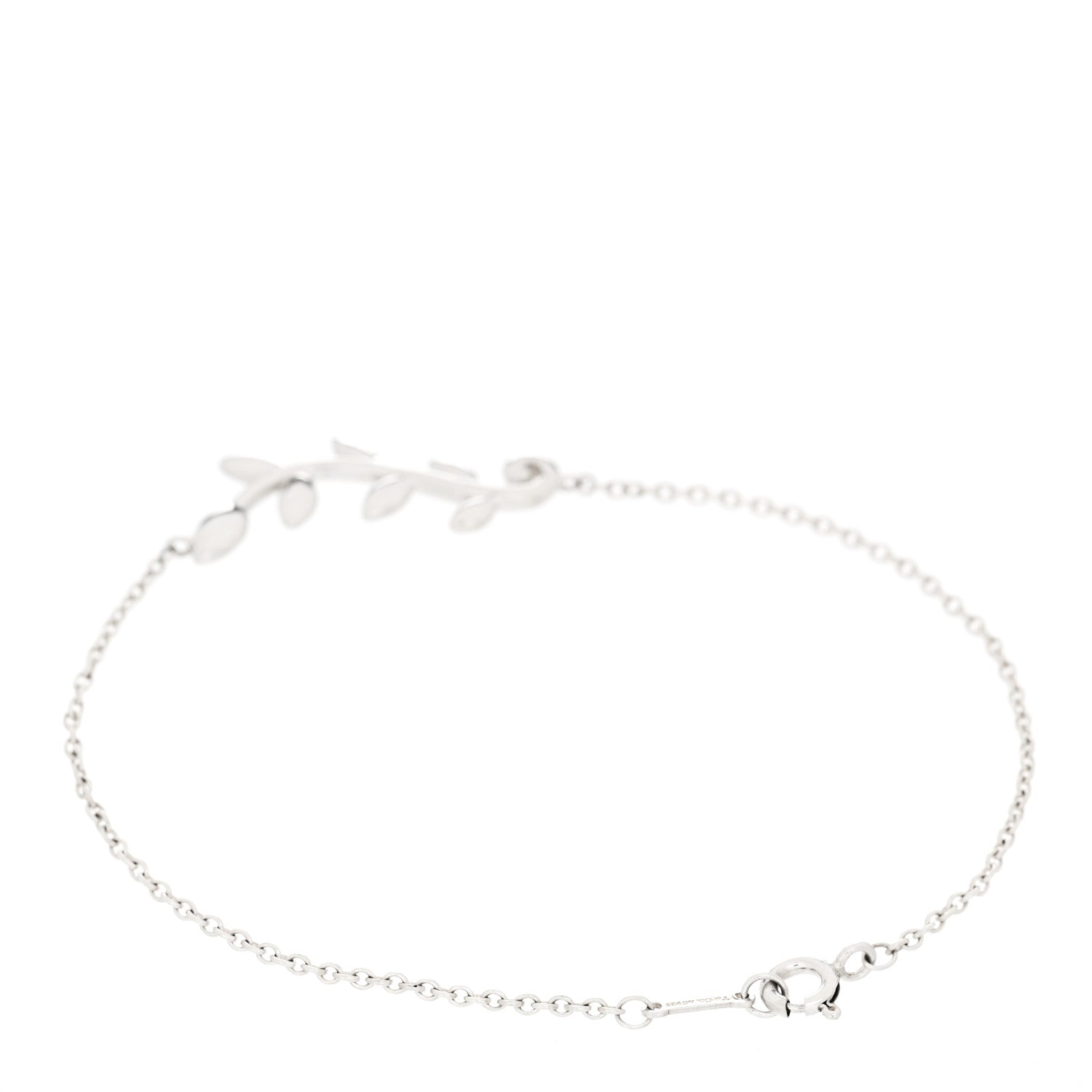 Tiffany Sterling Silver Paloma Picasso Olive Leaf Vine Bracelet 2 of 5