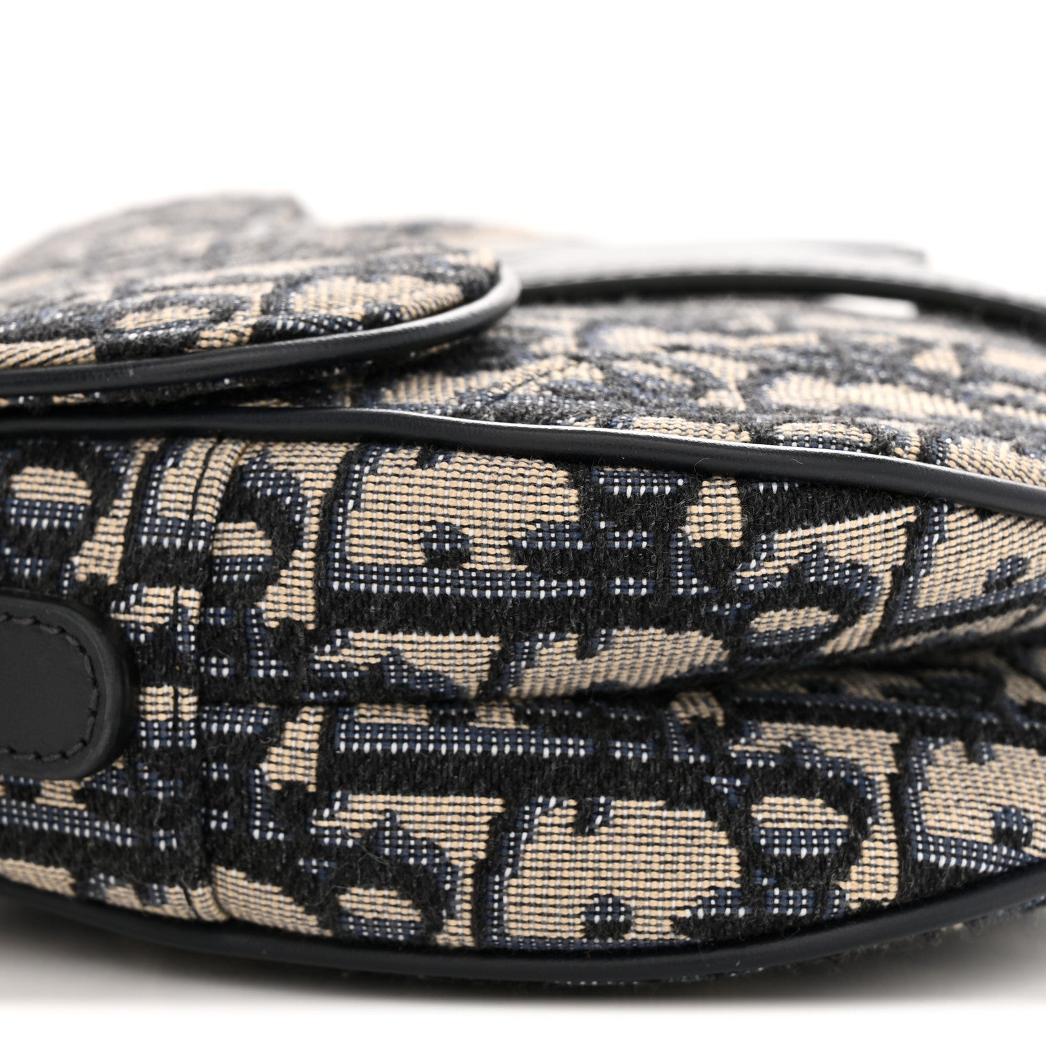 Christian Dior Oblique Mini Saddle Bag Blue 9 of 10