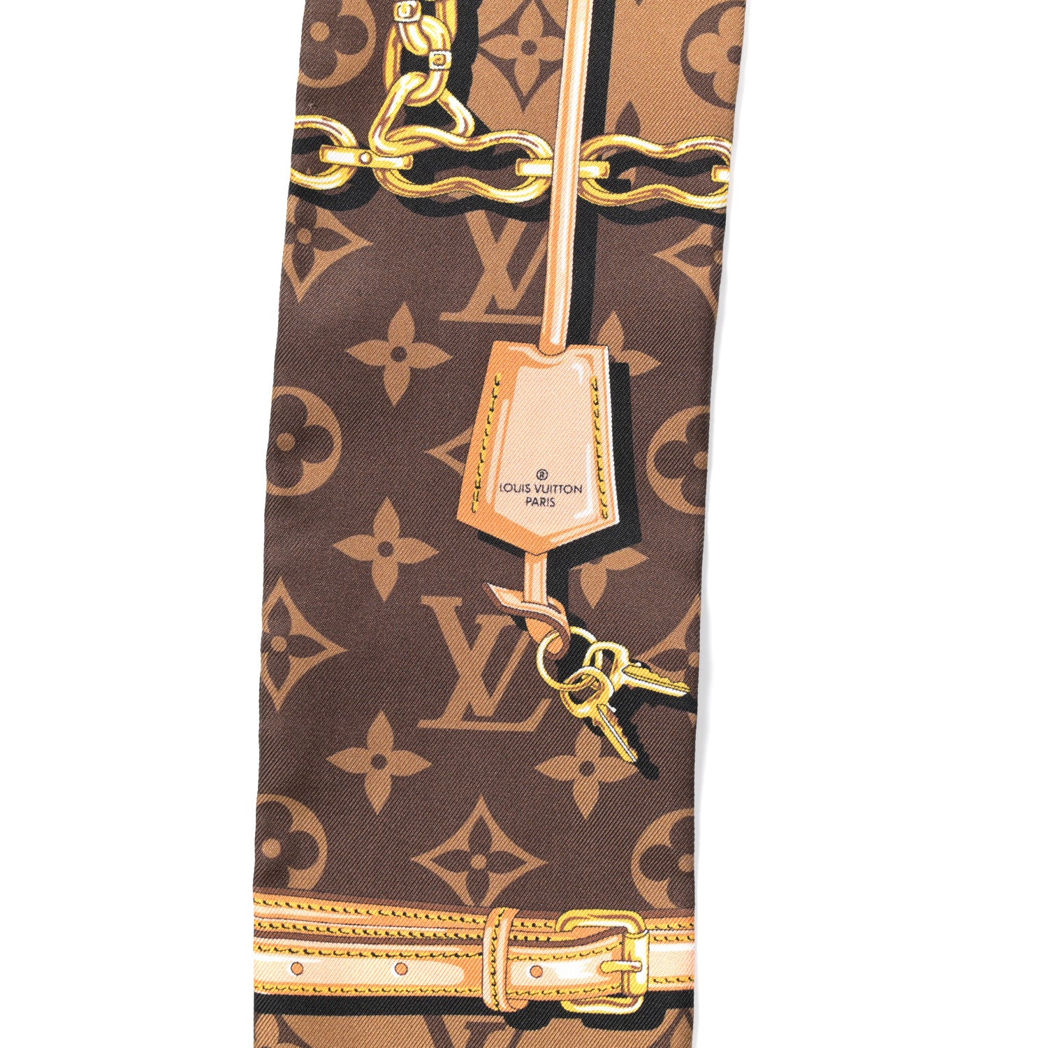 Louis Vuitton Silk Monogram Confidential Bandeau Brown 3 of 3