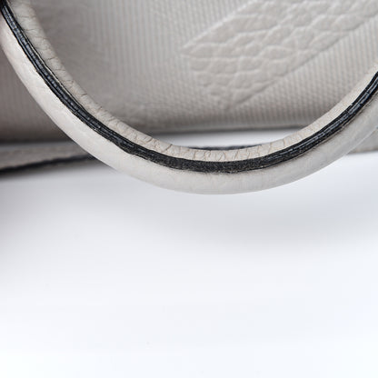 Burberry Heritage Grain Check Embossed Small Orchard Bowling Bag Pale Grey 15 of 18