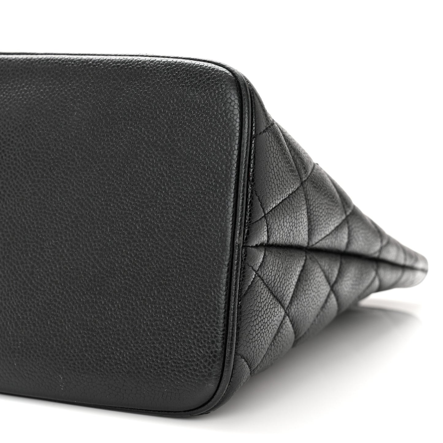 Caviar Quilted Medallion Tote Black
