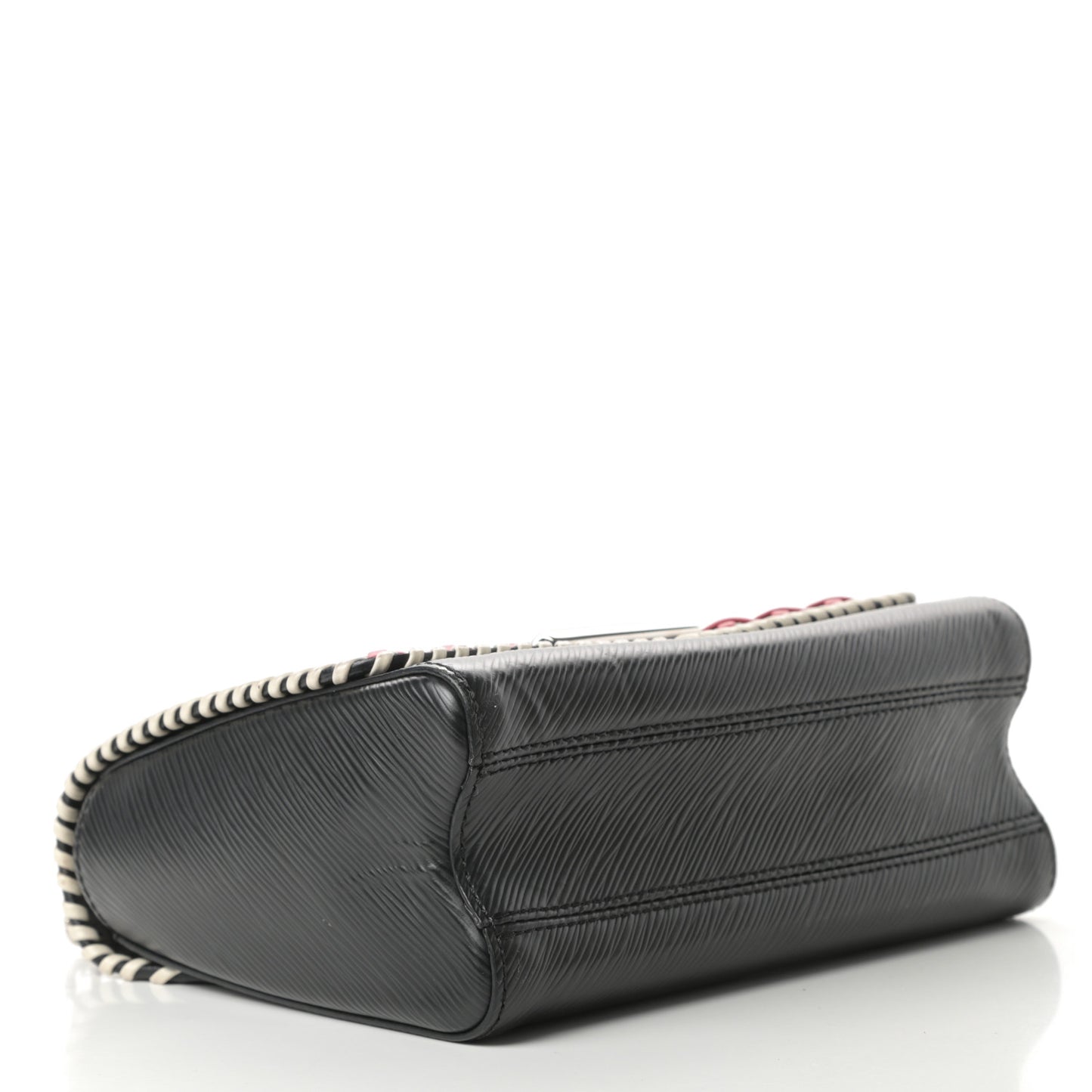 Epi Braided Twist Shoulder Bag MM Black
