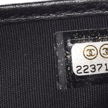 Chanel Patent Quilted Compact Boy Wallet Black 8 of 19