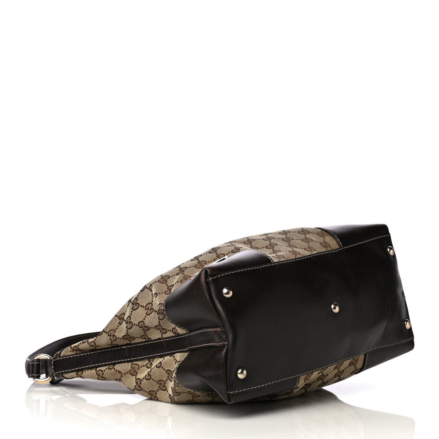 Gucci Monogram Medium Lovely Heart Hobo Brown 6 of 9