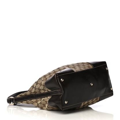 Gucci Monogram Medium Lovely Heart Hobo Brown 6 of 9