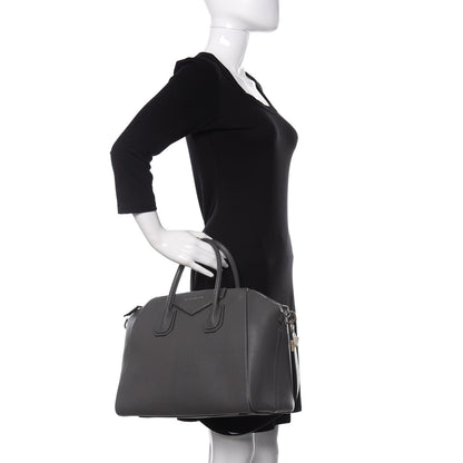 Givenchy Sugar Goatskin Medium Antigona Dark Grey 3 of 12