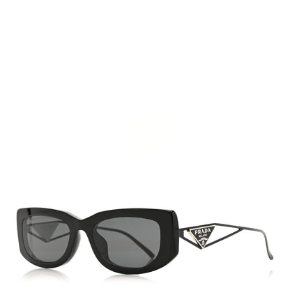 Prada Acetate Sunglasses SPR 14Y Black Slate Gray 1 of 8