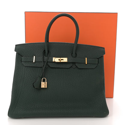 Hermes Fjord Birkin 35 Vert Fonce 14 of 14