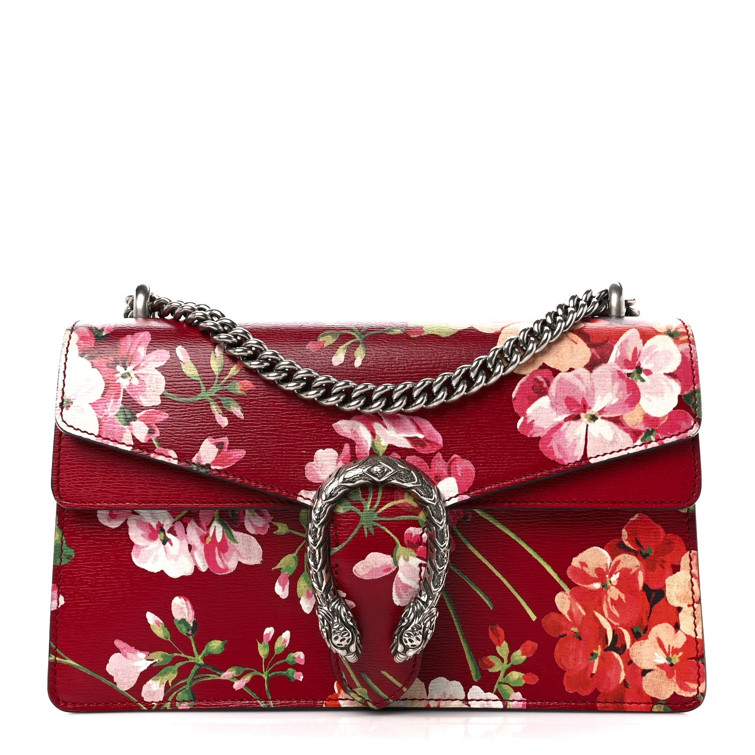 Gucci Calfskin Blooms Print Small Dionysus Shoulder Bag Romantic Cherry Multicolor 1 of 12