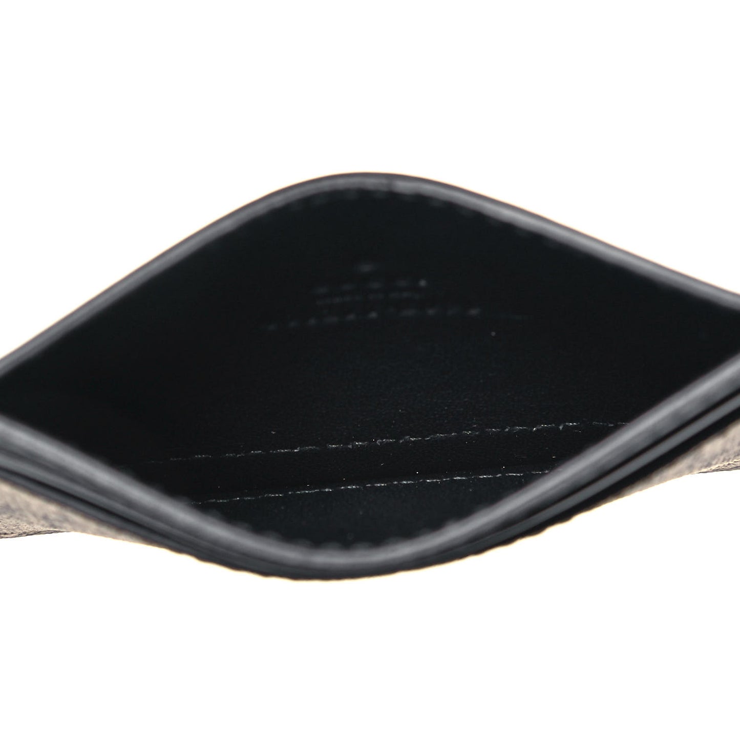 GG Supreme Monogram Bee Print Card Holder Black