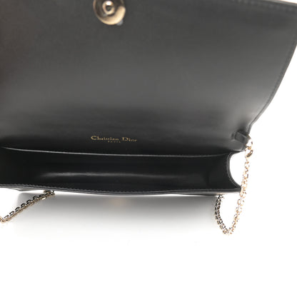 Christian Dior Lambskin Cannage Lady Dior Chain Wallet Black 7 of 13