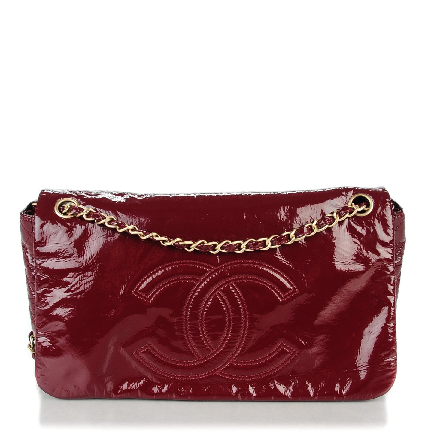 Vinyl Medium Rock and Chain Flap Bordeaux