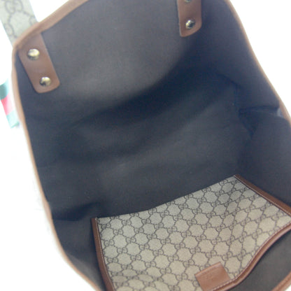 Gucci GG Plus Monogram Medium Signature Web Loop Tote Light Brown 7 of 8