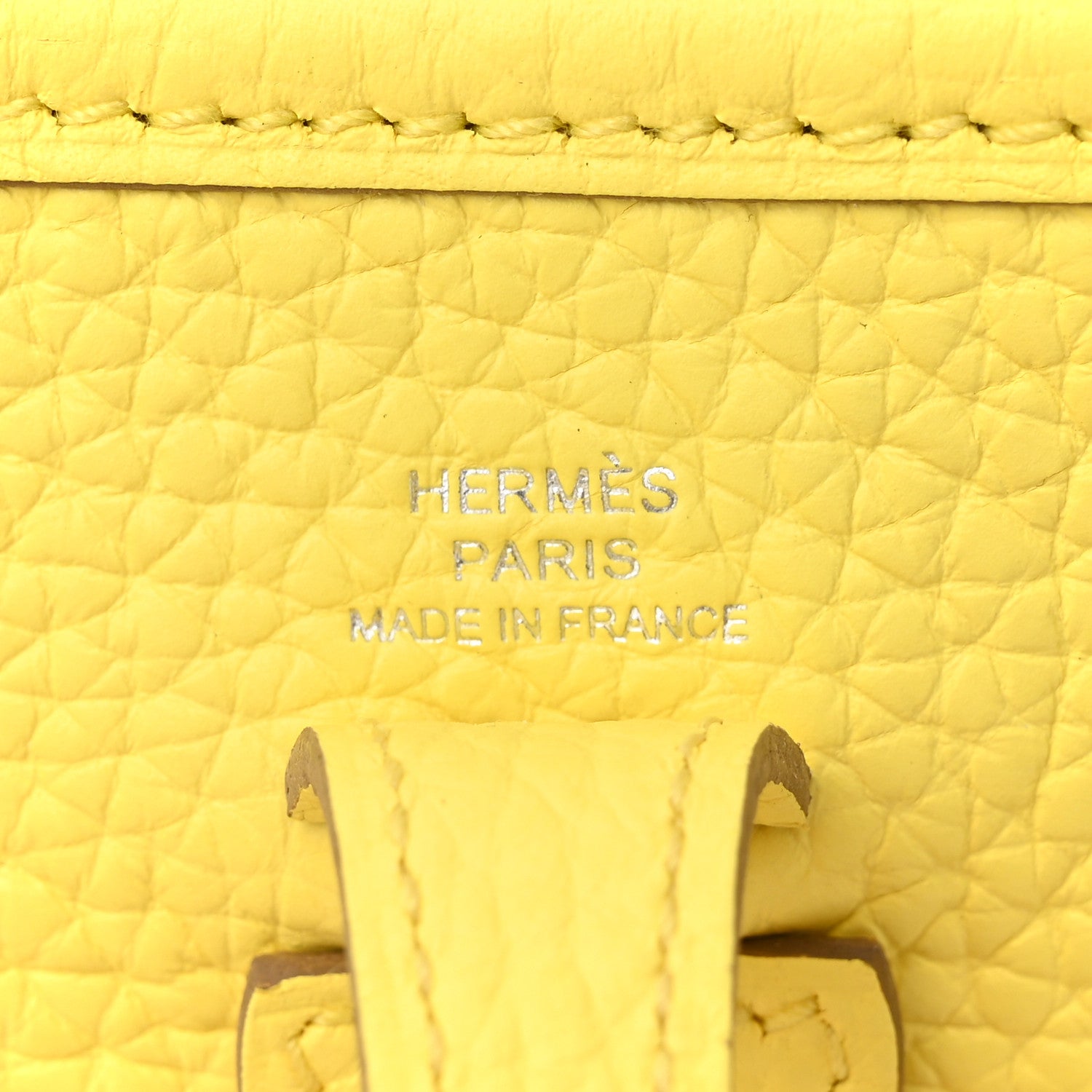 Hermes Taurillon Clemence Evelyne TPM Limoncello 6 of 11