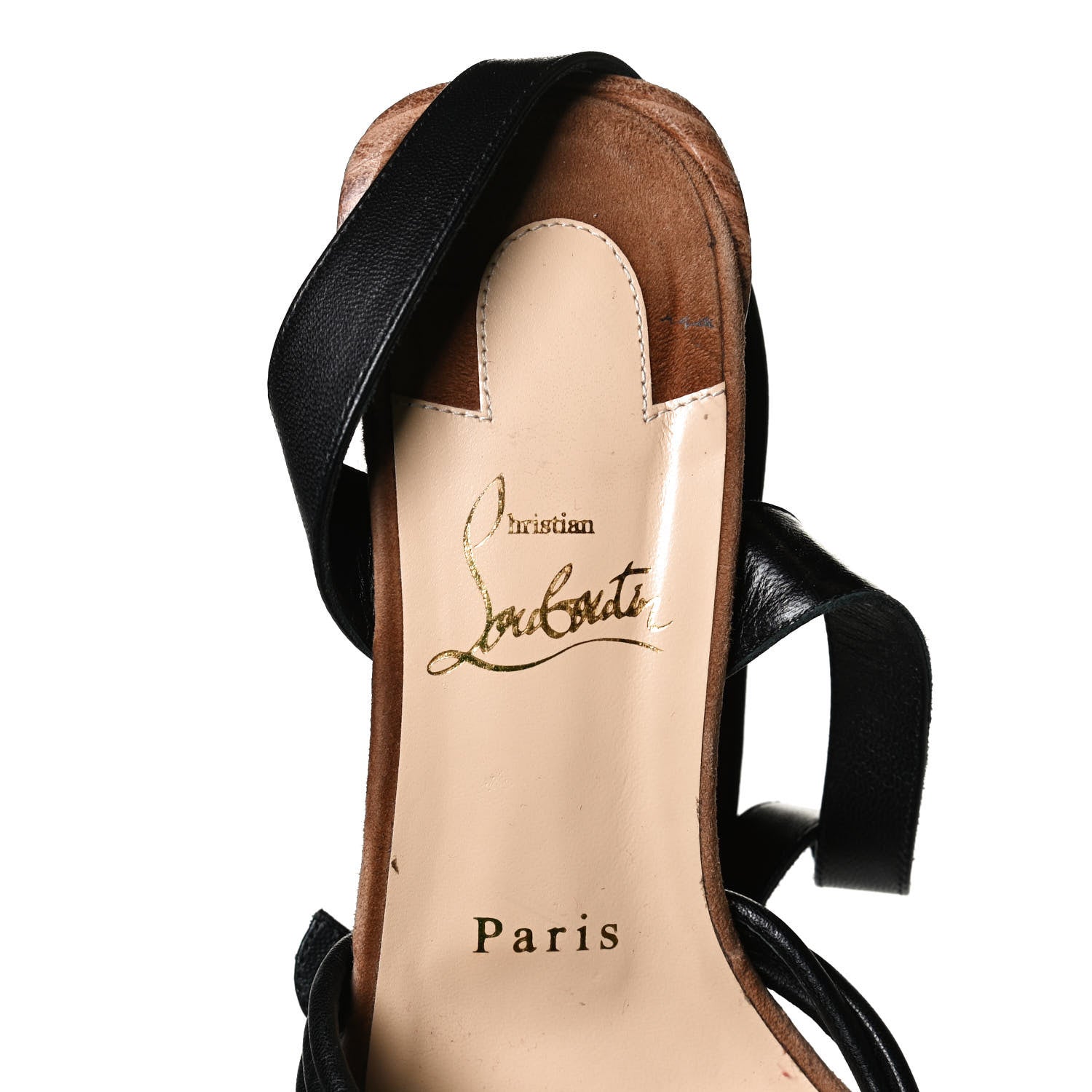 Christian Louboutin Calfskin Ella 85 Sandals 37 Black 9 of 11