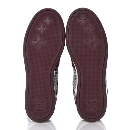 Louis Vuitton Calfskin Suede Postmark Wedge Sneakers 37.5 Bordeaux 5 of 14