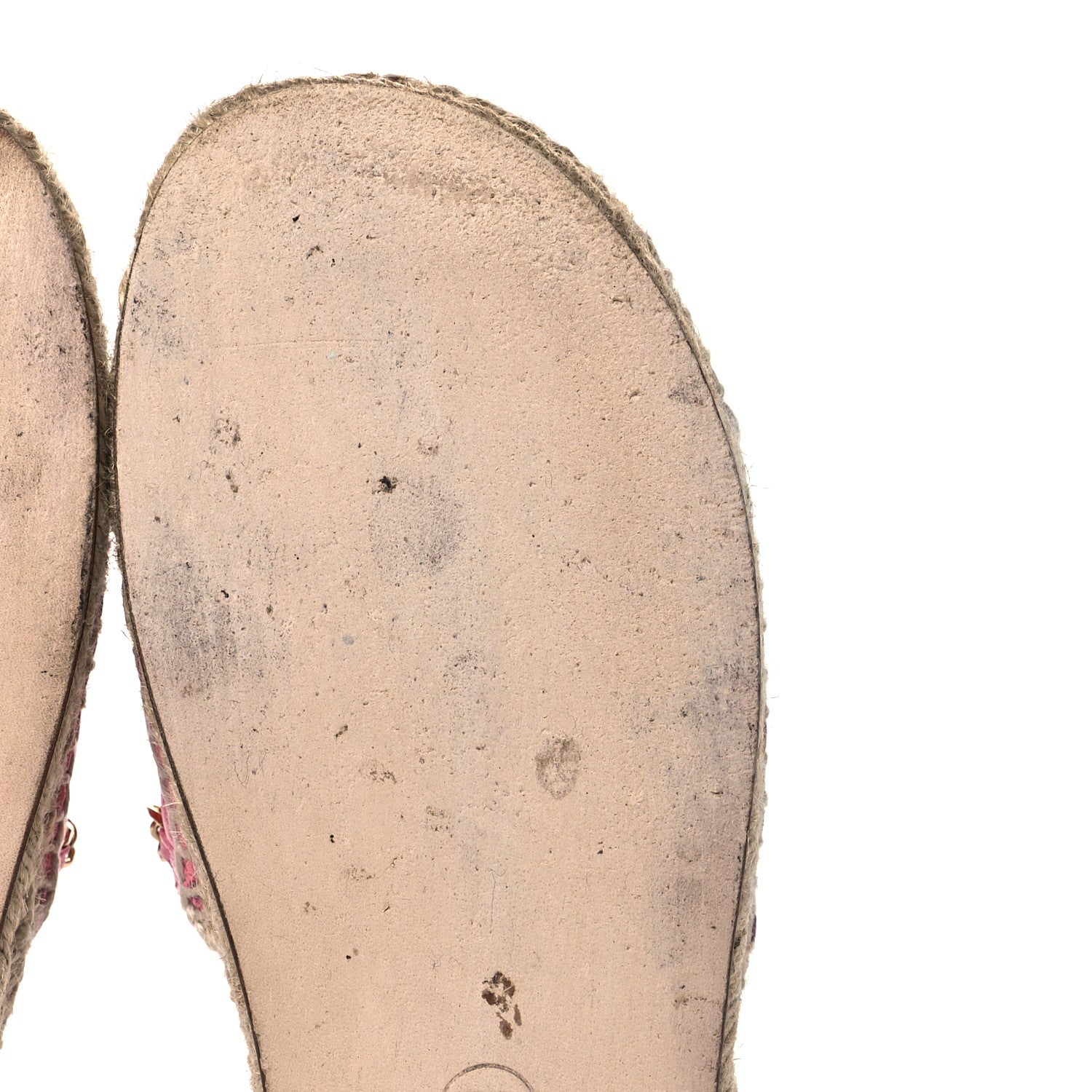 Chanel Lambskin Quilted CC Espadrille Slip On Sandals 39 Pink 10 of 10