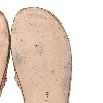 Chanel Lambskin Quilted CC Espadrille Slip On Sandals 39 Pink 10 of 10