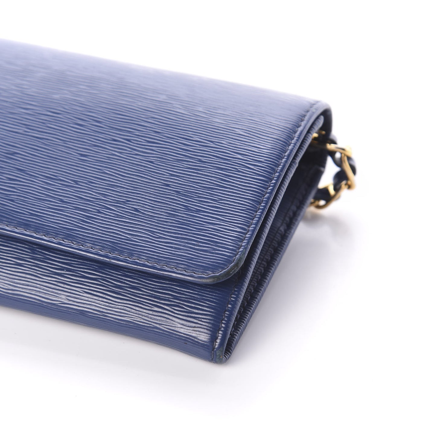 Saffiano Metal Oro Chain Wallet Bleuette