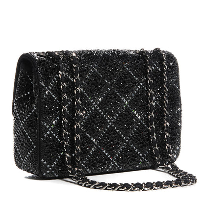 Chanel Strass Small Single Flap Black 2 of 9