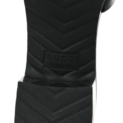 Gucci Rubber Gucci Logo Womens Platform 20/60mm Slide Sandals 36 Black 6 of 8