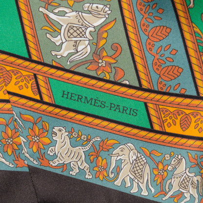 Hermes Silk Chasse En Inde Maxi Twilly 6 of 7