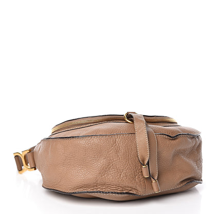 Chloe Calfskin Medium Marcie Round Zip Crossbody Bag Nut 4 of 10