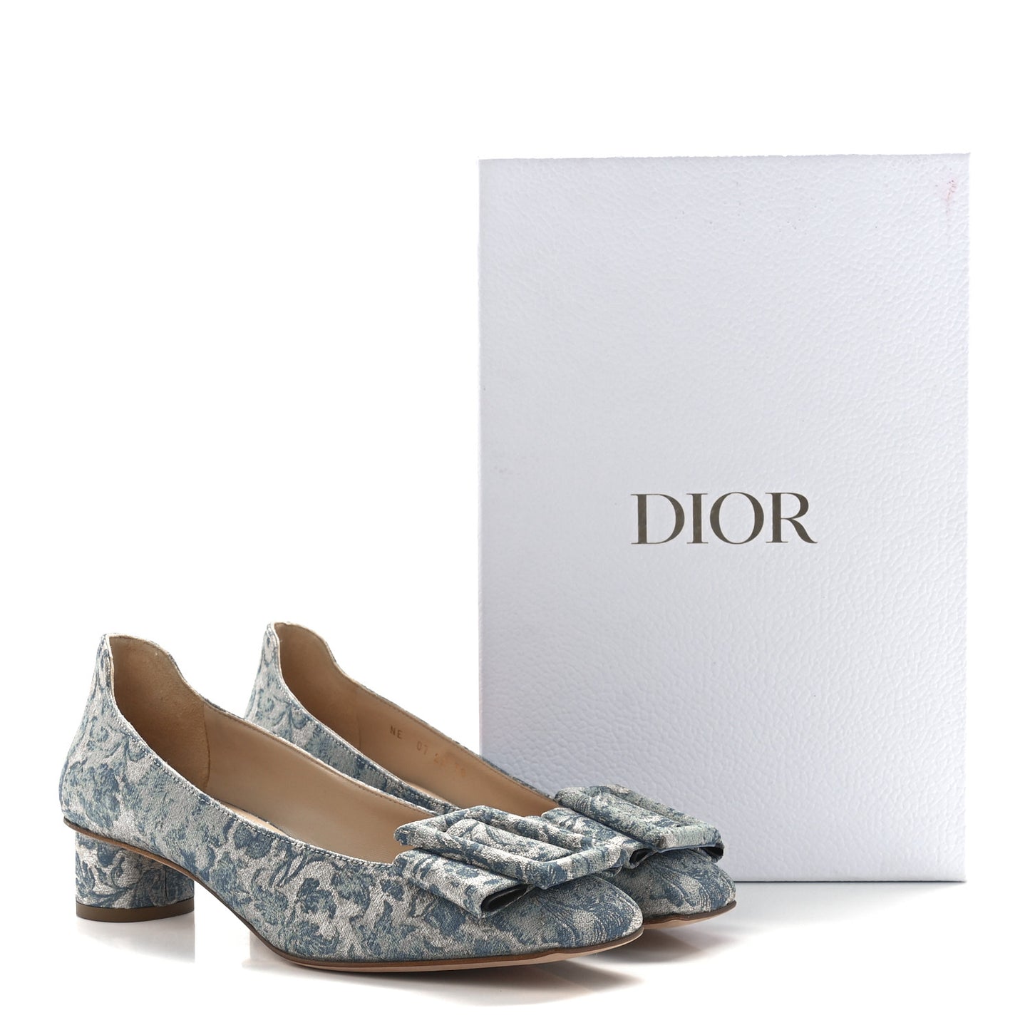 Brocart Lurex Dior Idylle 35mm Pumps 38 Canard