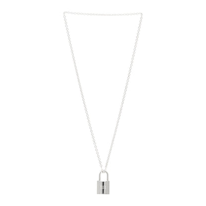 Hermes Sterling Silver Amulette Cadenas Kelly Pendant Necklace 3 of 5