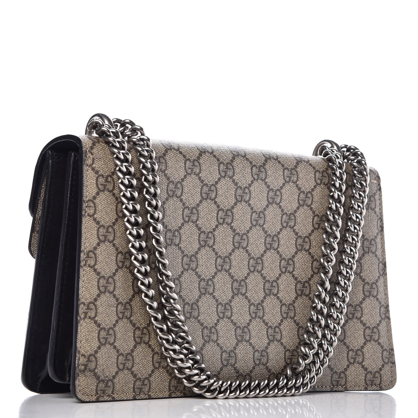 GG Supreme Monogram Small Dionysus Shoulder Bag Black