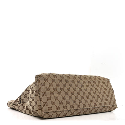 Gucci Monogram Web Large Diaper Tote Brown 4 of 13