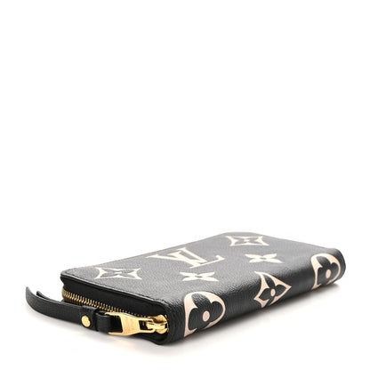 Louis Vuitton Empreinte Monogram Giant Zippy Wallet Black Beige 4 of 9