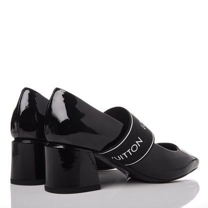 Louis Vuitton Patent Uncover Pumps 35 Black 4 of 9