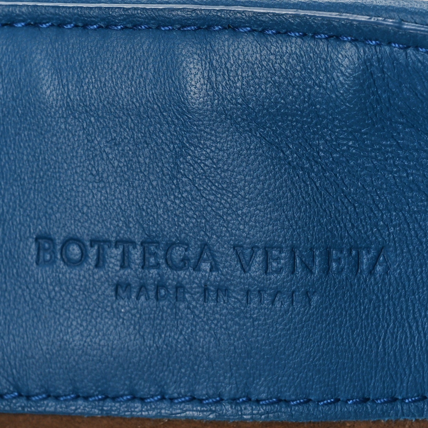 Bottega Veneta Nappa Intrecciato Baby Olimpia Shoulder Bag Blue 6 of 13