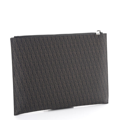Saint Laurent Nappa Toile Classic Monogram Star Rider iPad Pouch Nero Black Lino 3 of 8