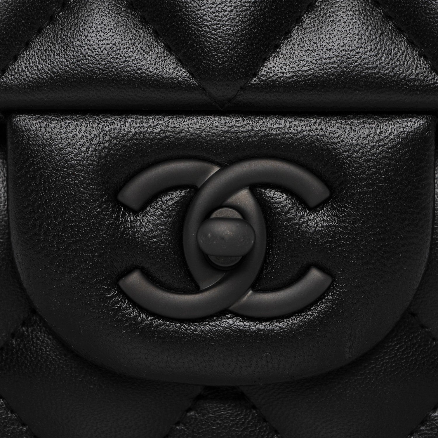 Chanel Lambskin Quilted Jumbo Double Flap So Black 9 of 12