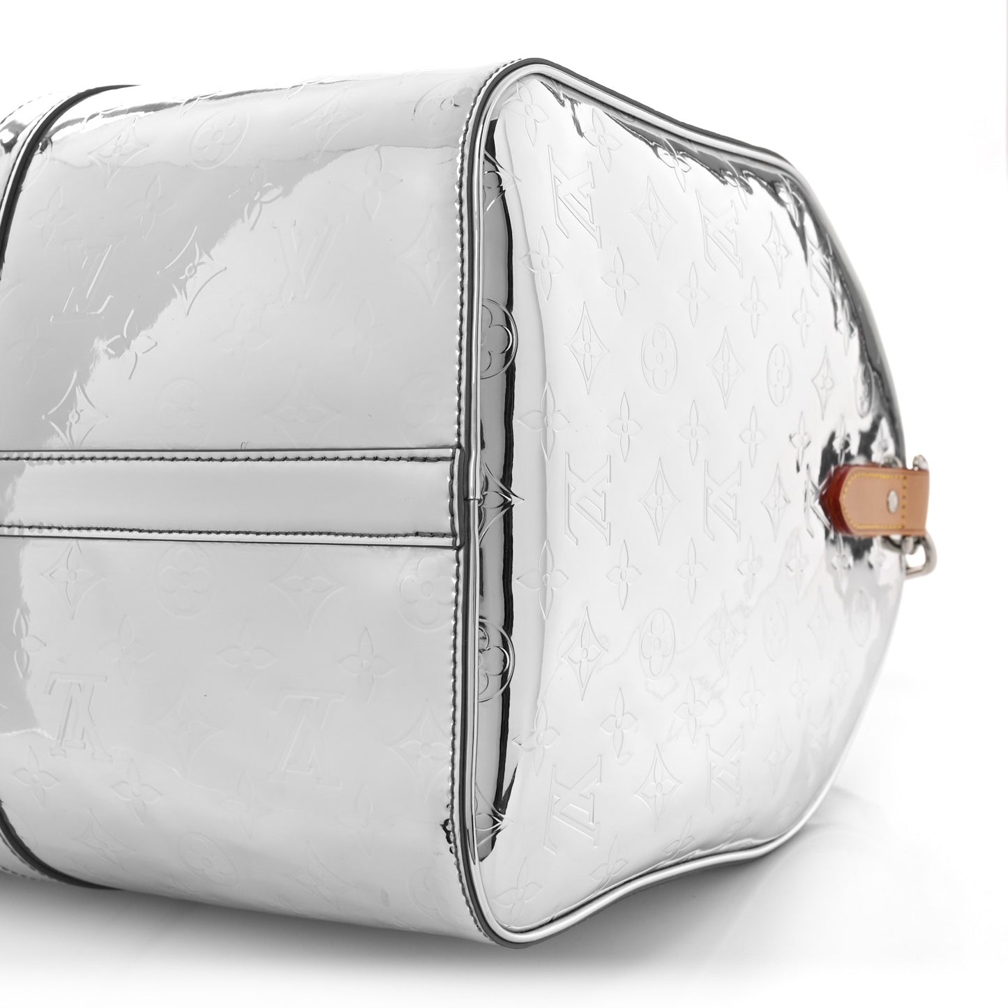 Monogram Mirror Keepall Bandouliere 50 Silver