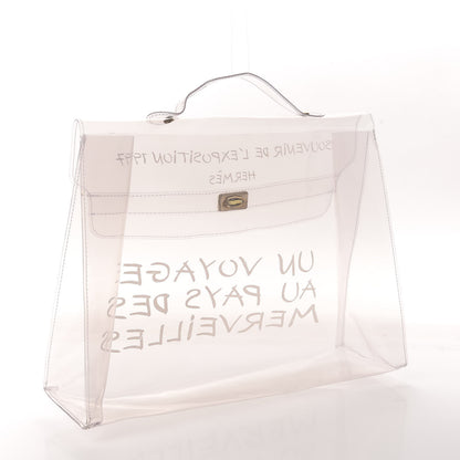 Hermes Vinyl Souvenir De L'Exposition Kelly Transparent 3 of 10