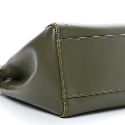 Fendi Nappa Mini Peekaboo Iconic Satchel Verde Equatore 6 of 10