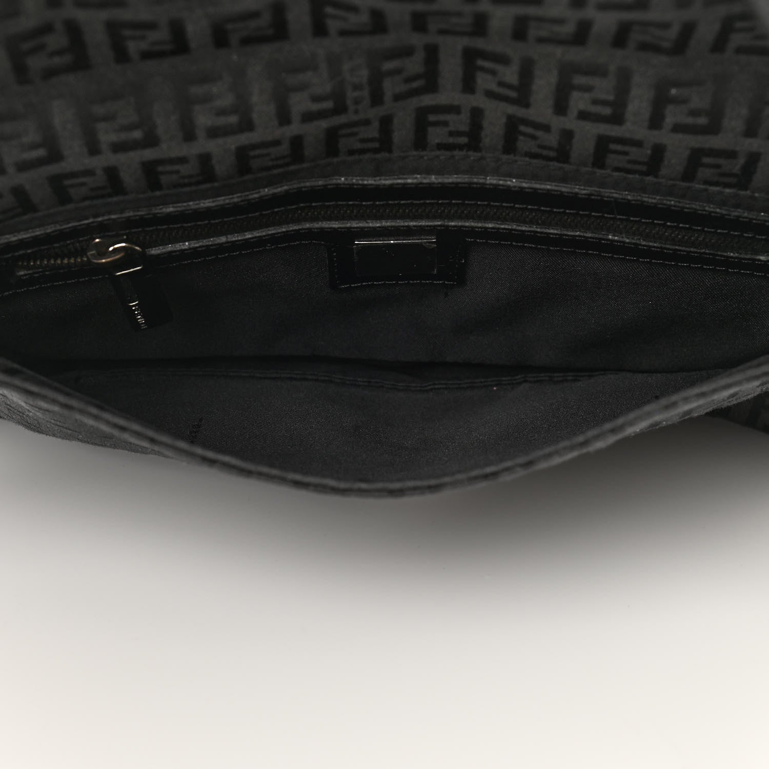 Fendi Zucchino Baguette Black 5 of 9