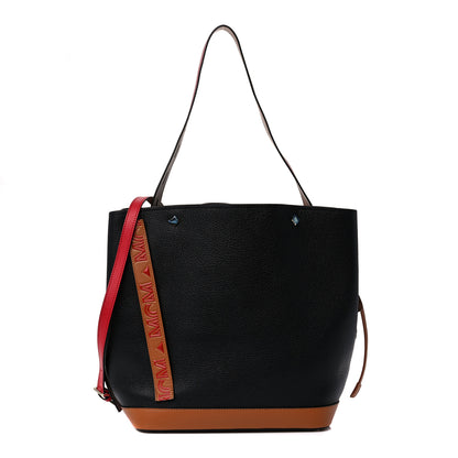 MCM Goatskin Medium Milano Drawstring Bag Black 1 of 10