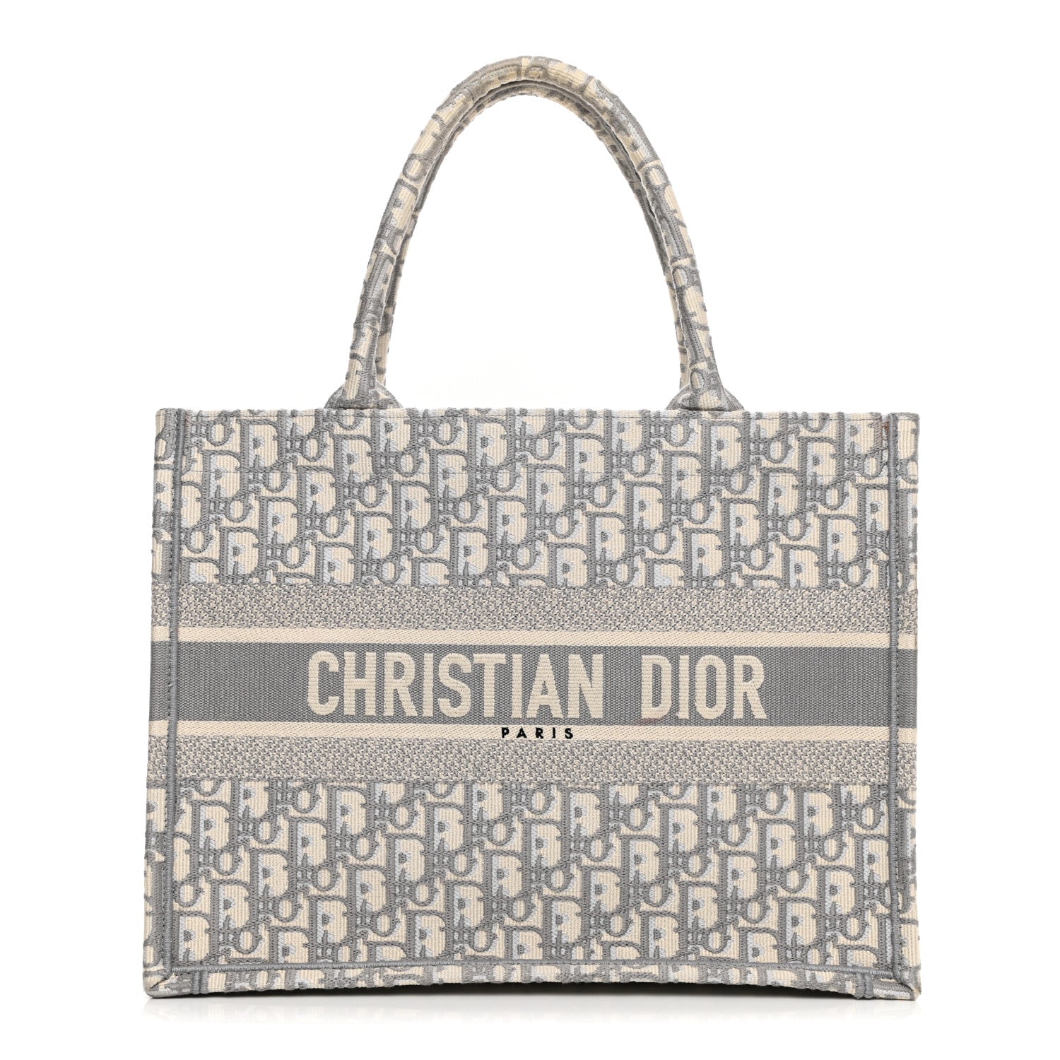 Christian Dior Oblique Medium Book Tote Grey 1 of 14