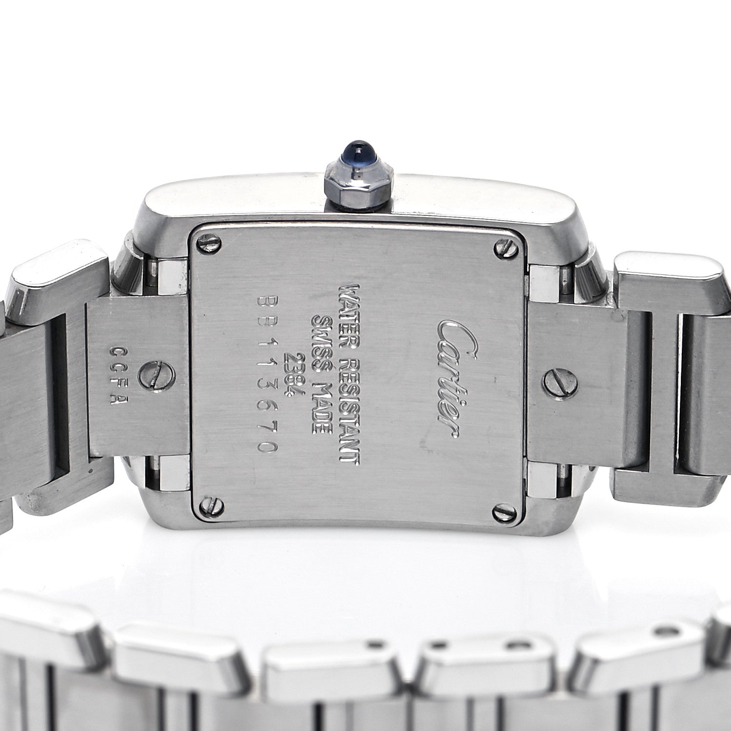 Cartier Stainless Steel 20mm Tank Francaise Quartz Watch 4 of 4